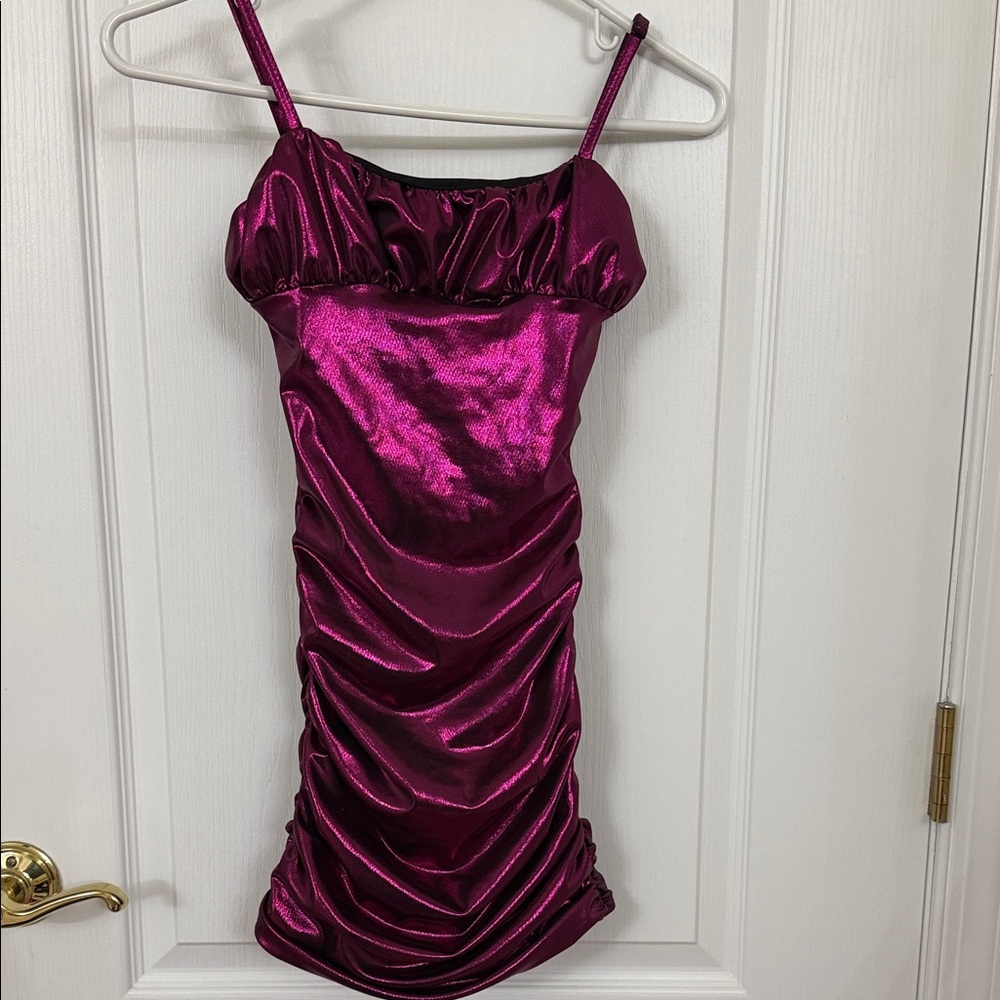 Shimmering Pink Mini Dress Cheryl Creations